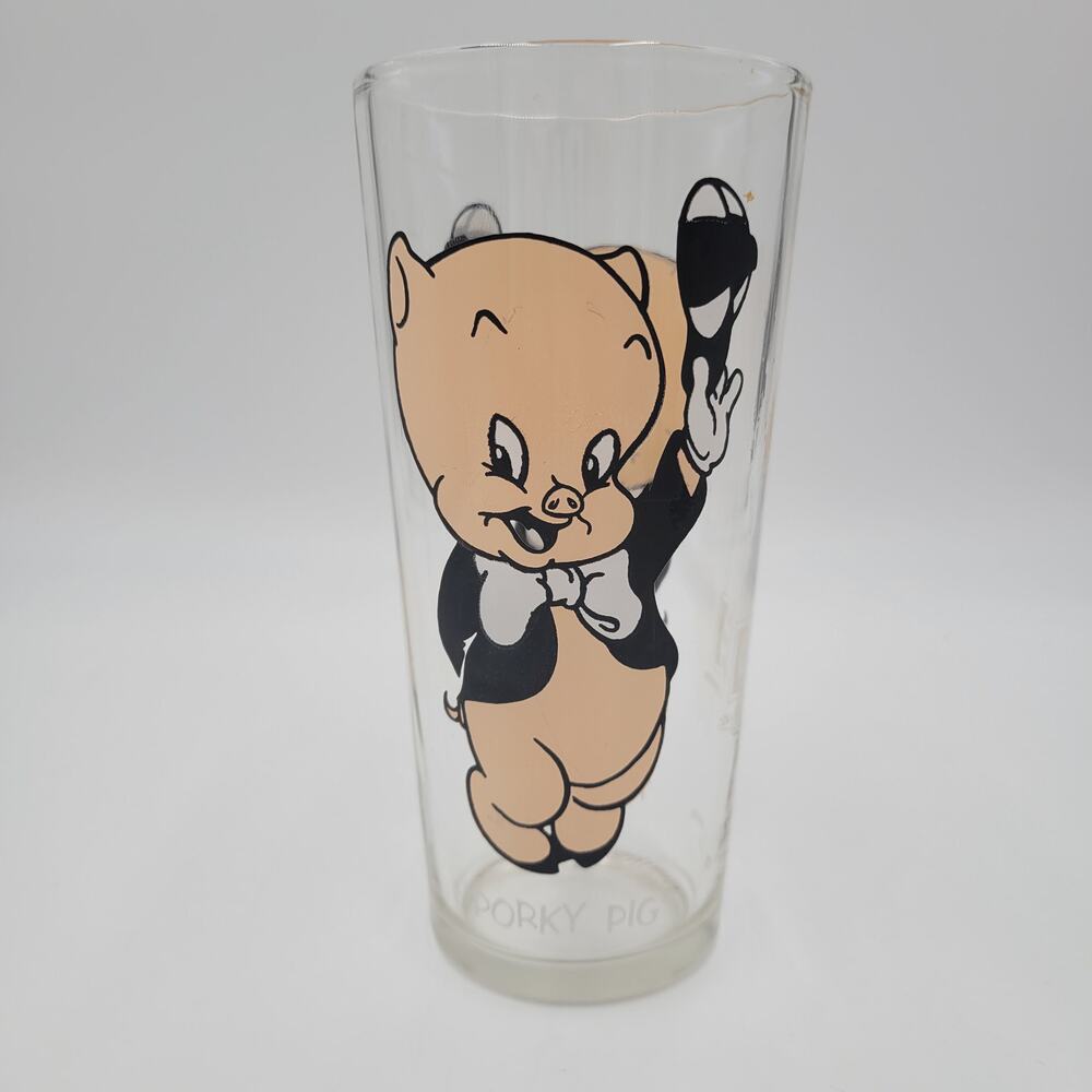 Warner Brothers 1973 Pepsi Collector Series Porky Pig Glassware